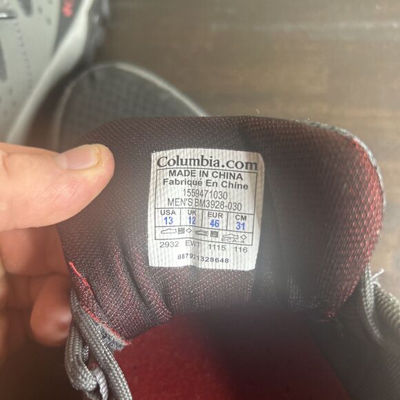 Columbia Peakfreak Men's Size 13 US Gray Hiking Trail Shoe BM3928-030 - Picture 15 of 15